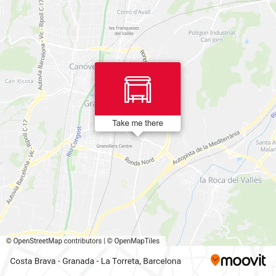 Costa Brava - Granada - La Torreta map