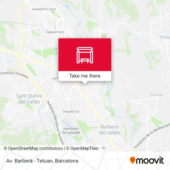 Av. Barberà - Tetuan map