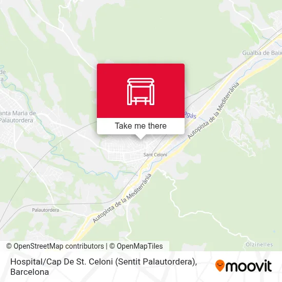 Hospital / Cap De St. Celoni (Sentit Palautordera) map