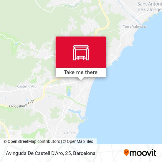 Avinguda De Castell D'Aro, 25 map