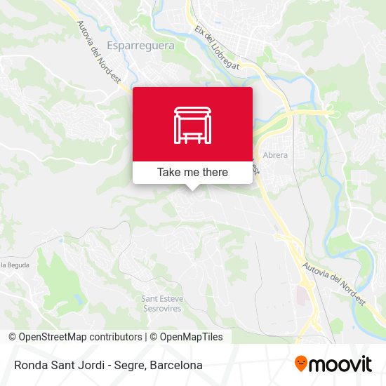Ronda Sant Jordi - Segre map