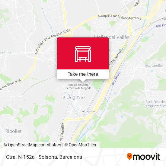 Ctra. N-152a - Solsona map
