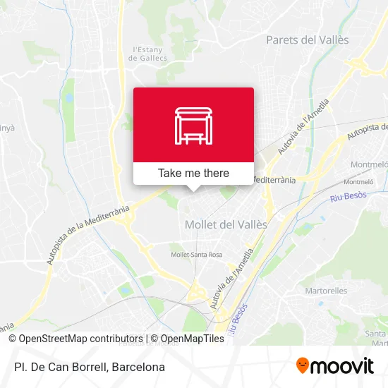 Pl. De Can Borrell map