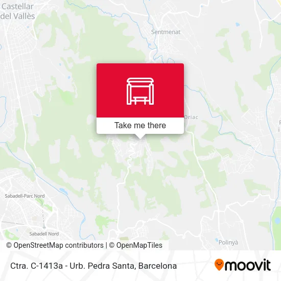 Ctra. C-1413a - Urb. Pedra Santa map