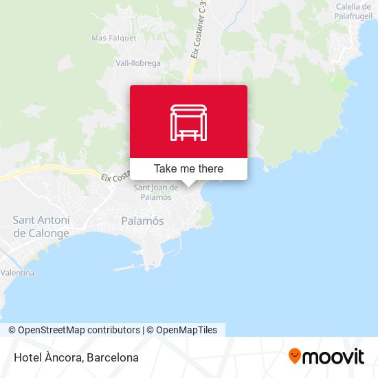 mapa Hotel Àncora