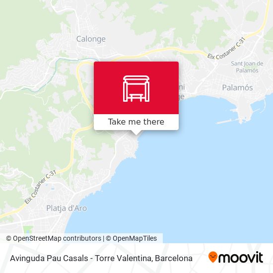 Avinguda Pau Casals - Torre Valentina map