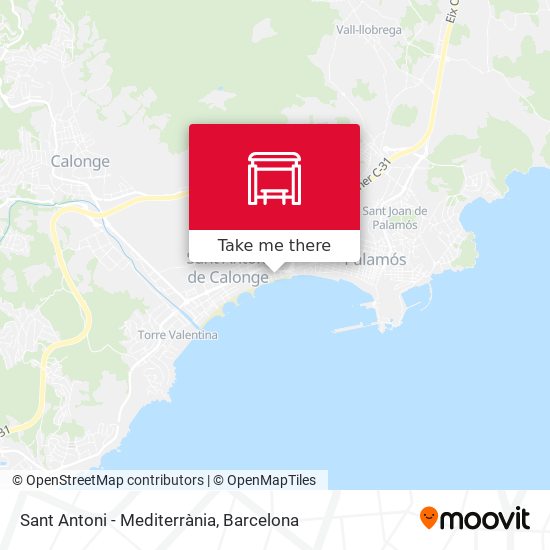Sant Antoni - Mediterrània map