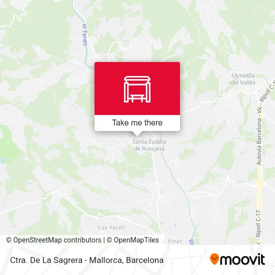 mapa Ctra. De La Sagrera - Mallorca