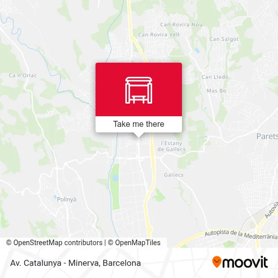 Av. Catalunya - Minerva map