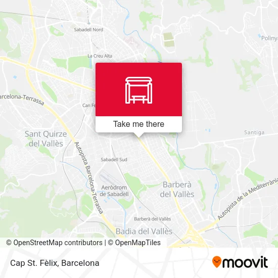 Cap St. Fèlix map