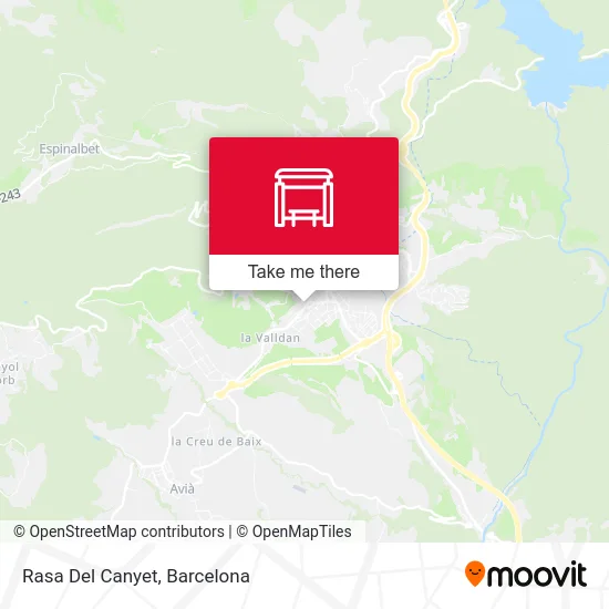 mapa Rasa Del Canyet