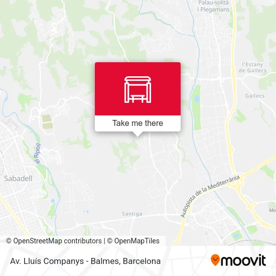 Av. Lluís Companys - Balmes map
