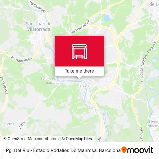 Pg. Del Riu - Estació Rodalies De Manresa map