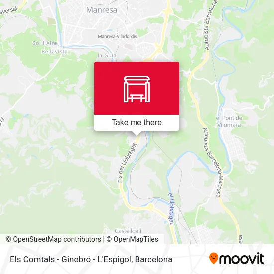 Els Comtals - Ginebró - L'Espigol map