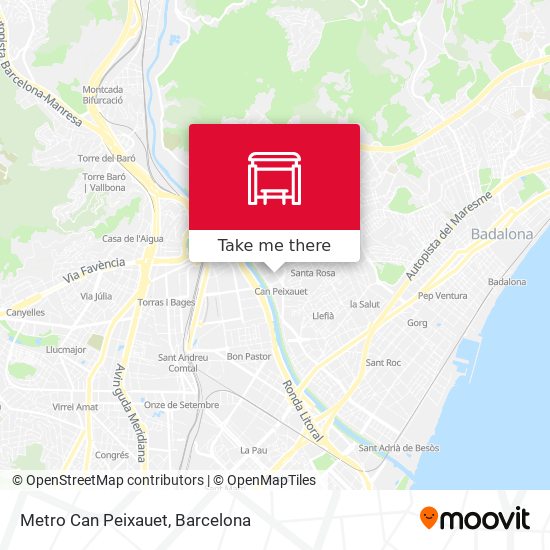 mapa Metro Can Peixauet