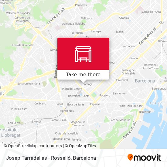 Josep Tarradellas - Rosselló map