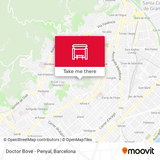 Doctor Bové - Penyal map