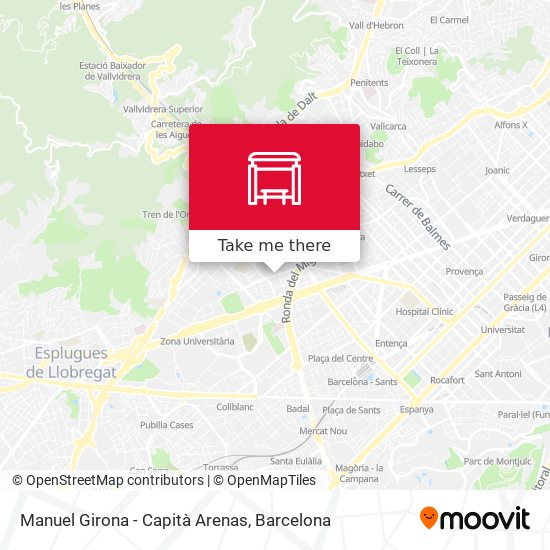 Manuel Girona - Capità Arenas map
