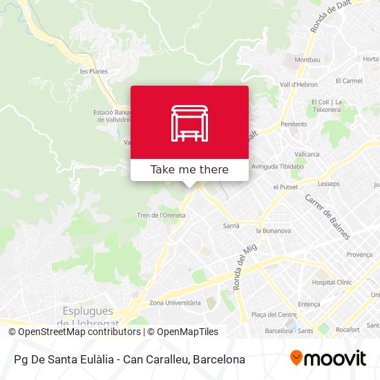 Pg De Santa Eulàlia - Can Caralleu map