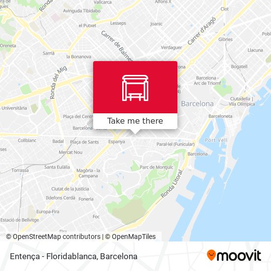 Entença - Floridablanca map