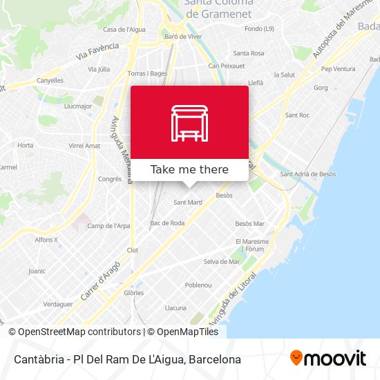 Cantàbria - Pl Del Ram De L'Aigua map