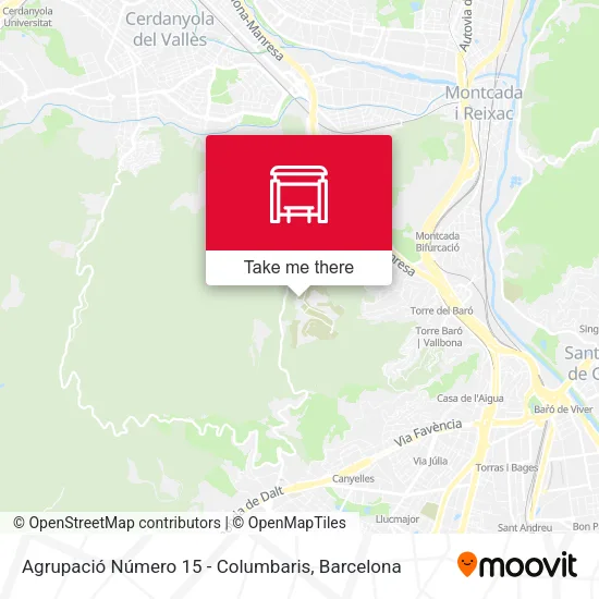 Agrupació Número 15 - Columbaris map