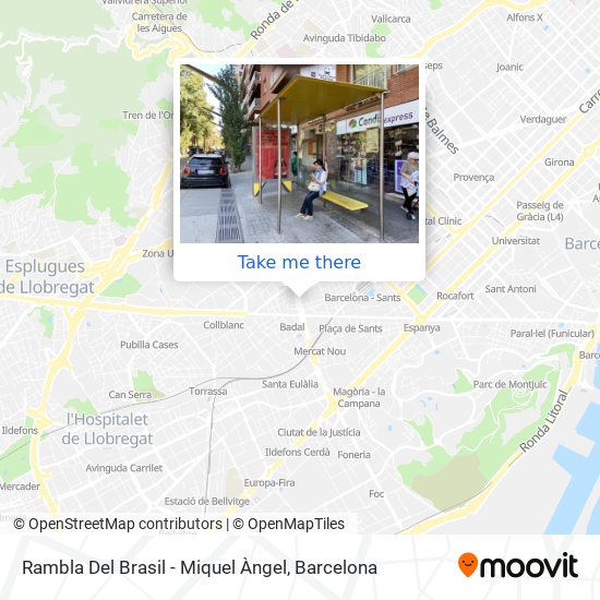 Rambla Del Brasil - Miquel Àngel map