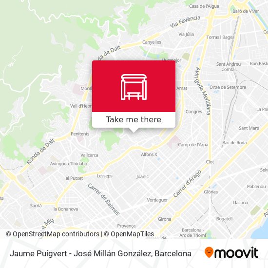 Jaume Puigvert - José Millán González map