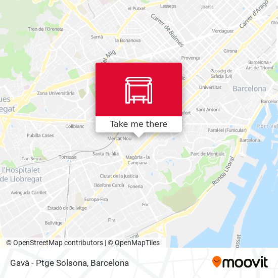Gavà - Ptge Solsona map