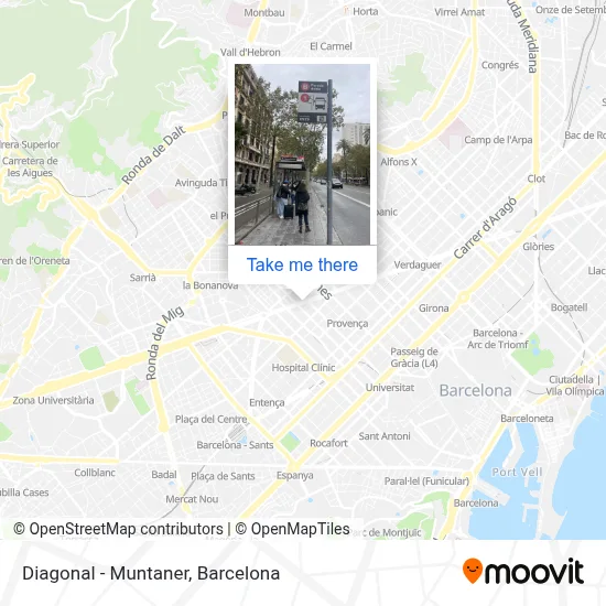 Diagonal - Muntaner map