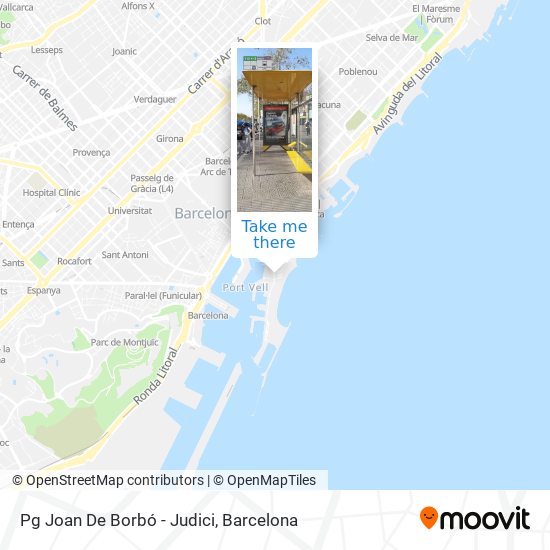 Pg Joan De Borbó - Judici map