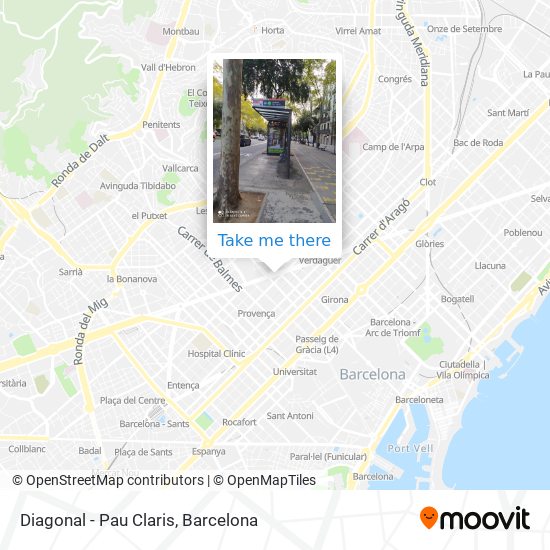 mapa Diagonal - Pau Claris