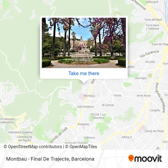 Montbau - Final De Trajecte map