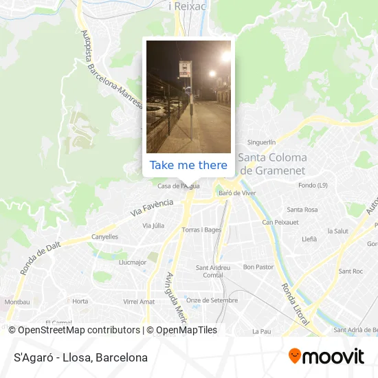 S'Agaró - Llosa map