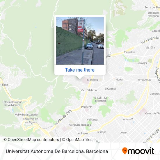 Universitat Autònoma De Barcelona map