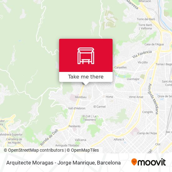 mapa Arquitecte Moragas - Jorge Manrique