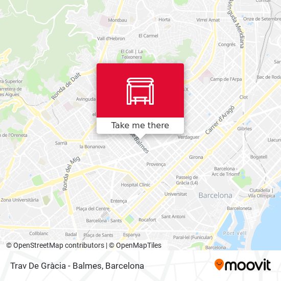 mapa Trav De Gràcia - Balmes