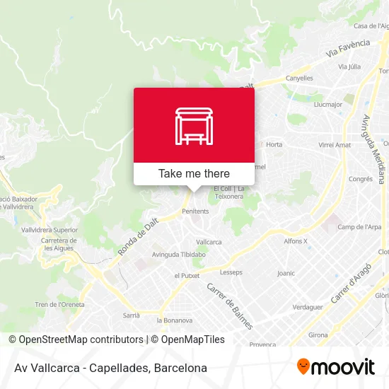 Av Vallcarca - Capellades map