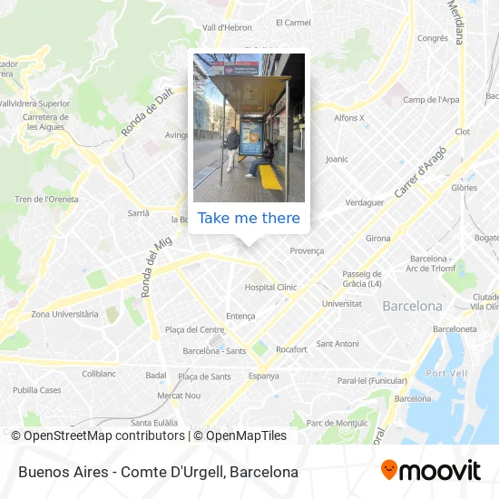 Buenos Aires - Comte D'Urgell map
