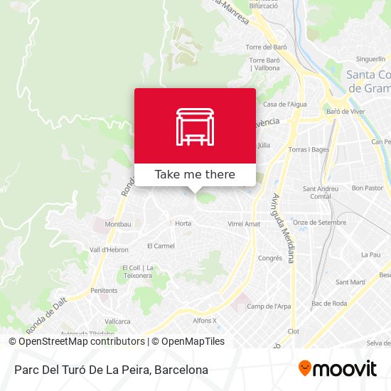 Parc Del Turó De La Peira map