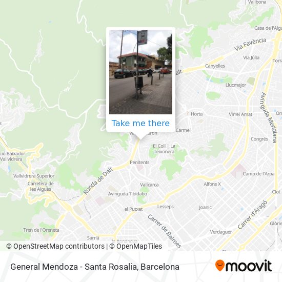 General Mendoza - Santa Rosalia map