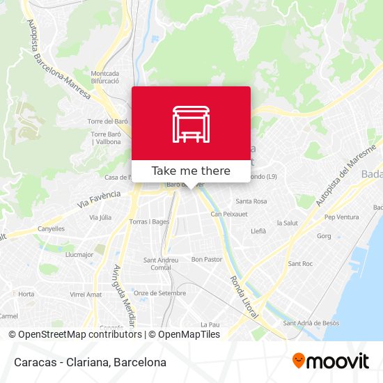 Caracas - Clariana map