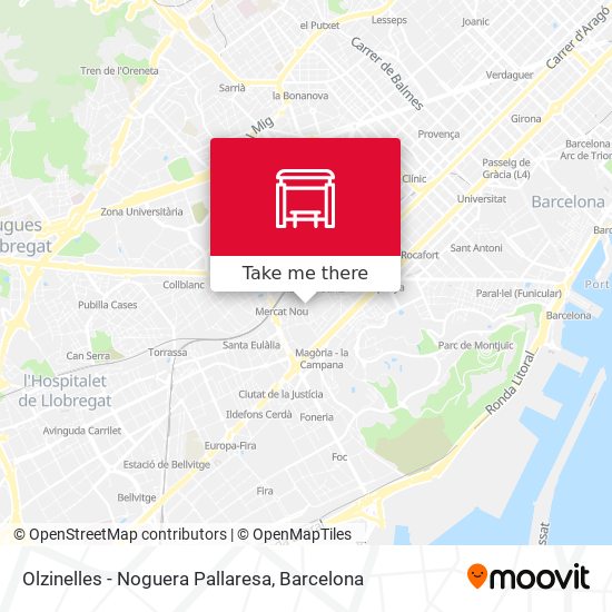 Olzinelles - Noguera Pallaresa map