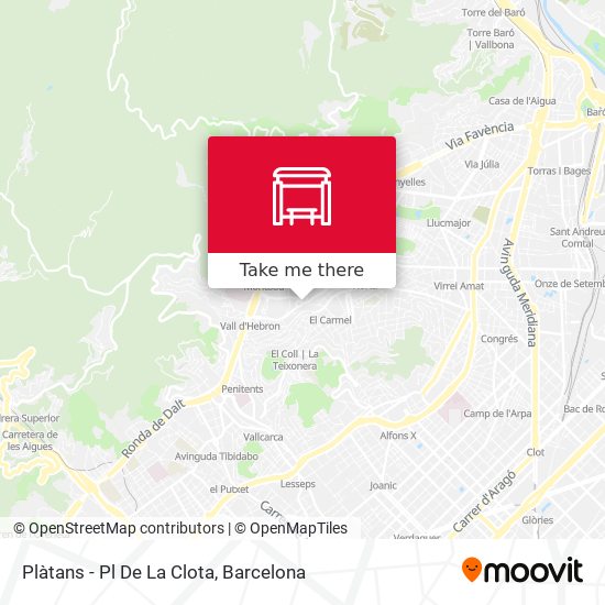 Plàtans - Pl De La Clota map