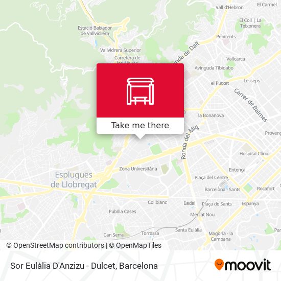 Sor Eulàlia D'Anzizu - Dulcet map