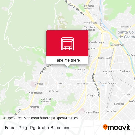 Fabra I Puig - Pg Urrutia map