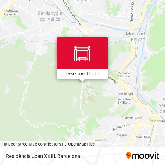 Residència Joan XXIII map