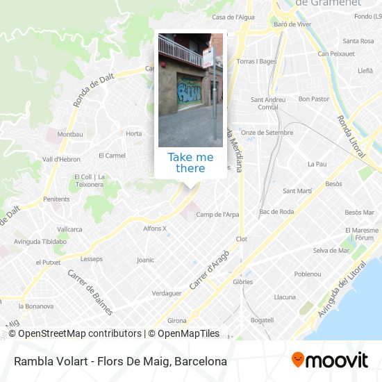 Rambla Volart - Flors De Maig map