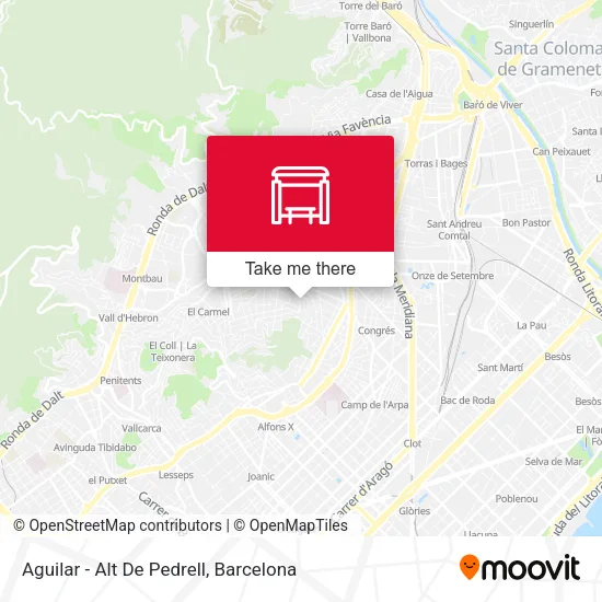 Aguilar - Alt De Pedrell map