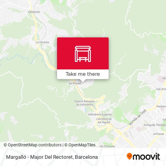 Margalló - Major Del Rectoret map